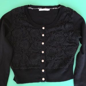 ONLY cute black cropped cardigan